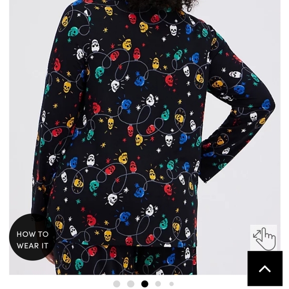 🆕🎄💀 SKULL HOLIDAY LIGHTS PJ SET🎄💀 - Picture 5 of 12